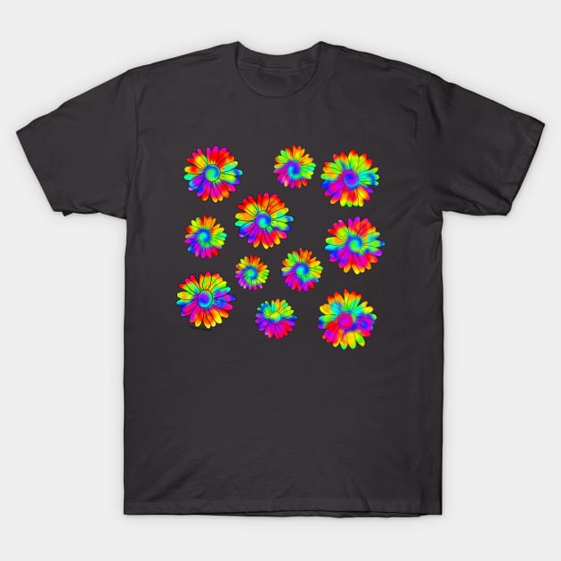 Psychedelic Daises T-Shirt by CreativelyRis